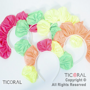 VINCHA PETALOS FLUO ECO COLORES SURTIDOS x 1 VINCHA PETALOS FLUO ECO COLORES SURTIDOS x 1